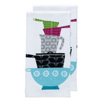 T-Fal 6515902 Charcoal Cotton Kitchen Towel - Pack of 6, 1 - Baker's