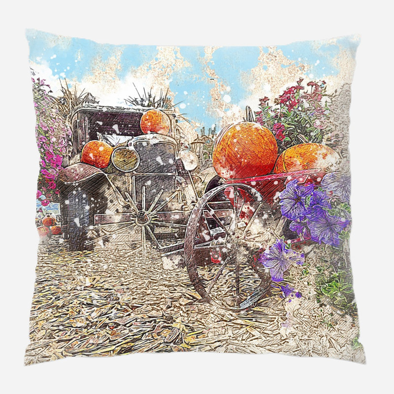 Coussin de voiture Florissant, Intérieur, Microsuède