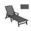 Chaise longue avec accoudoirs et roulettes Swann-107144121
