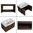 Argyl 30"Single Sink Wall Mounted Bathroom Vanity,Floating Vanity with 2 Doors,White Resin Basin Sink Top-883309099-883309101