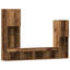TV Cabinet 4 Pcs 40.5 X 30 X 102 Cm Engineered Wood-1466976213