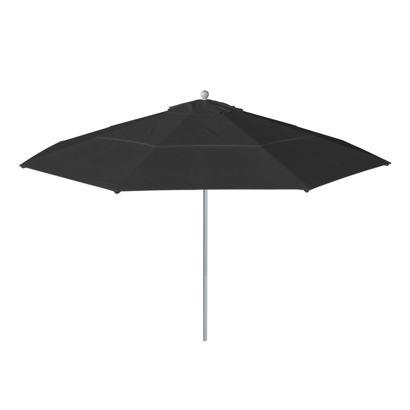 Parasol de marché 11 pi Laxmeena, Toile Sunbrella® noir