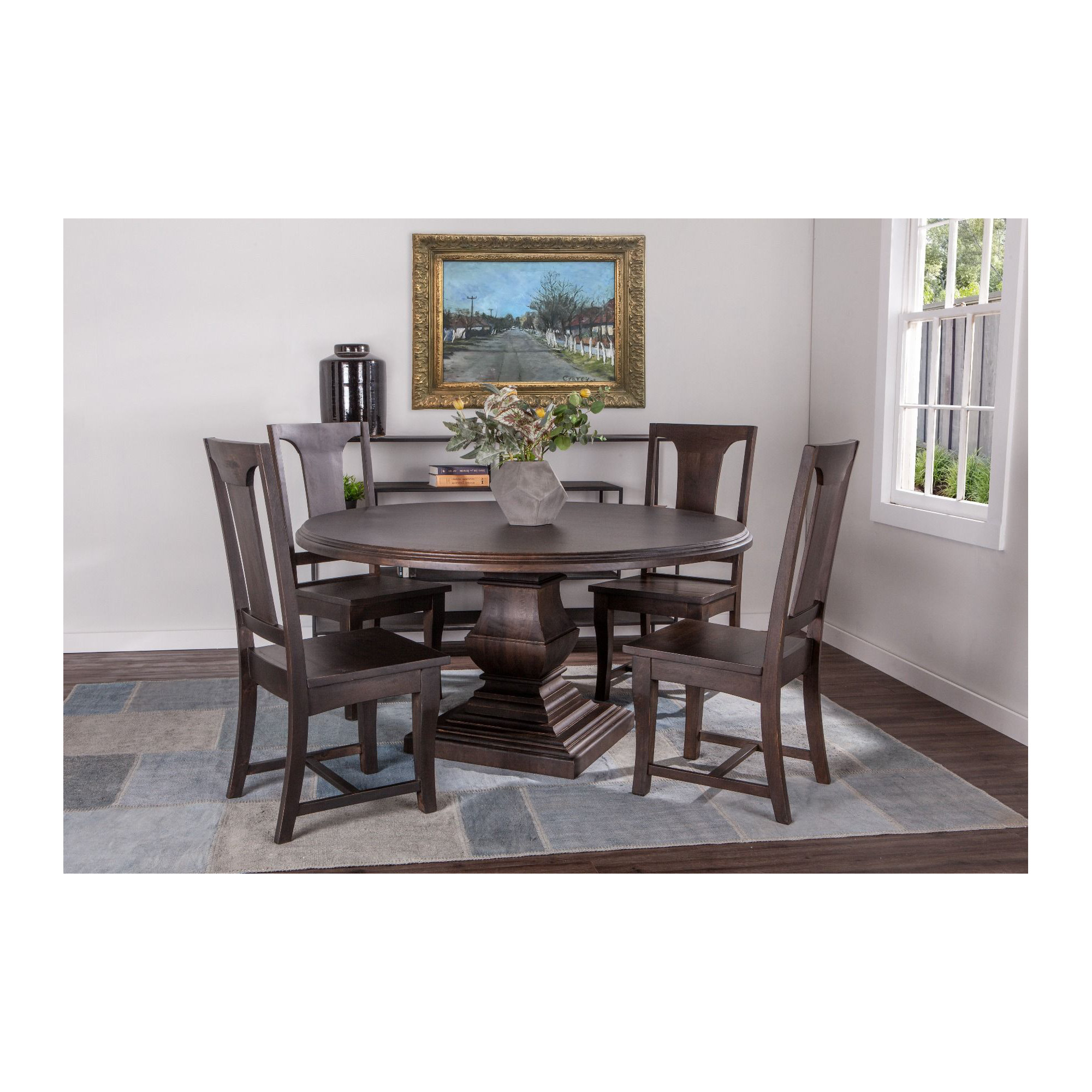 Colbourne Round Dining Table, 72" L x 72" W