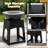 Gymax Patio Fire Pit W/ Firewood Log Rack Outdoor Wood Burning Fireplace W/ Grill & Ash Box