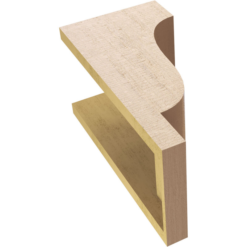 Bois de cèdre brut Newport, grain de bois TimberThane, brun clair apprêté, H 16 po x l 8 po x P 8 po