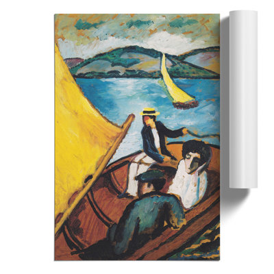 Sailing Boat on the Tegernsee by August Macke - Frameless Print