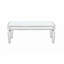 Table basse à miroir argenté