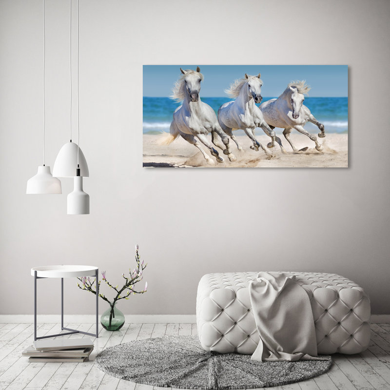 White Horses Beach - Wrapped Canvas Print