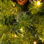 Ensemble d'arbre de Noël artificiel pré-éclairé 4 pièces, guirlande, couronne et ensemble de 2 arbres d'entrée 3 pi avec lumières DEL, arbre de Noël