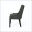 Chaise de salle à manger capitonnée sans boutons avec pieds fuselés - ensemble de 2-129465322-129465320