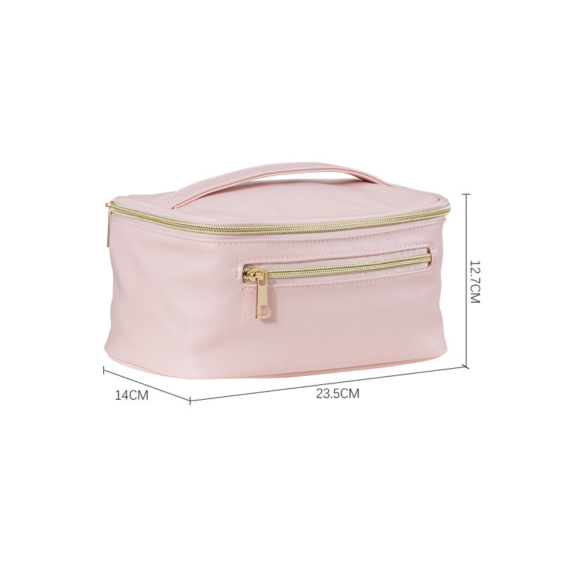 PU Leather Travel Case + Portable, Pink