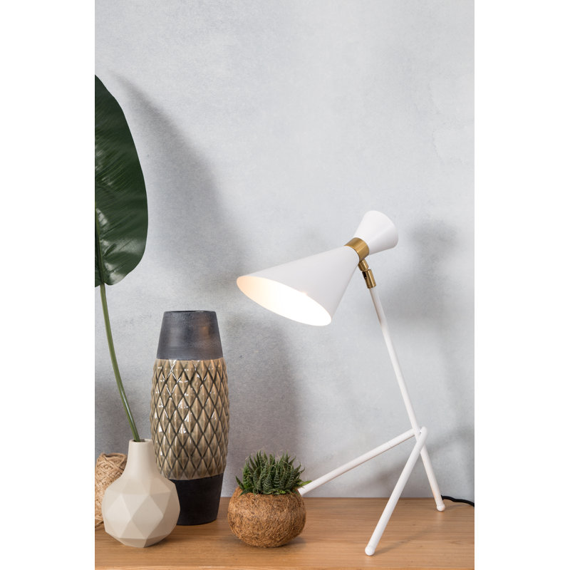 Shady Tripod Table Lamp, White