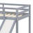 Twin Loft Bed With Slide, Wood Low Loft Bed Frame, Lower Storage Space-107426426