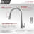 Modern Faucet Stylish Siena One-Handle Pull Down Kitchen Faucet-61666668