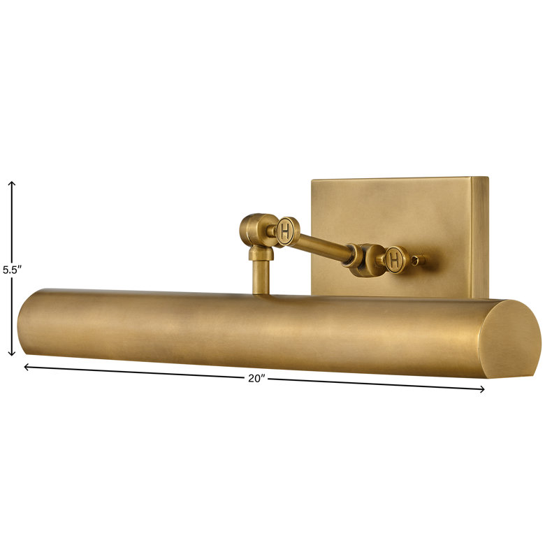 Hinkley Stokes Accent Light, Heritage Brass