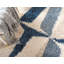 Tapis bleu à motif géométrique Mitzy-195286708