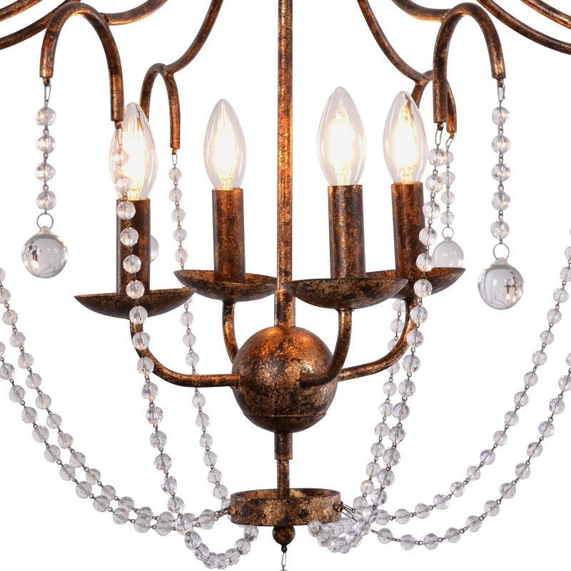 Oakdale 4 - Light Glass Chandelier