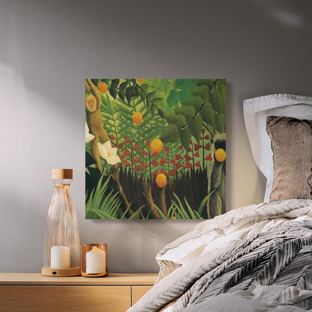 Tropical Jungle Monkeys Vibrant Murphey