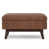 Distressed Saddle Brown Faux Leather