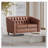 PU Leather 2-Seater Loveseat Sofa-1697787888