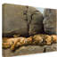 Yand «Two Lions Head To Head», reproduction de peinture acrylique sur toile tendue-30366519