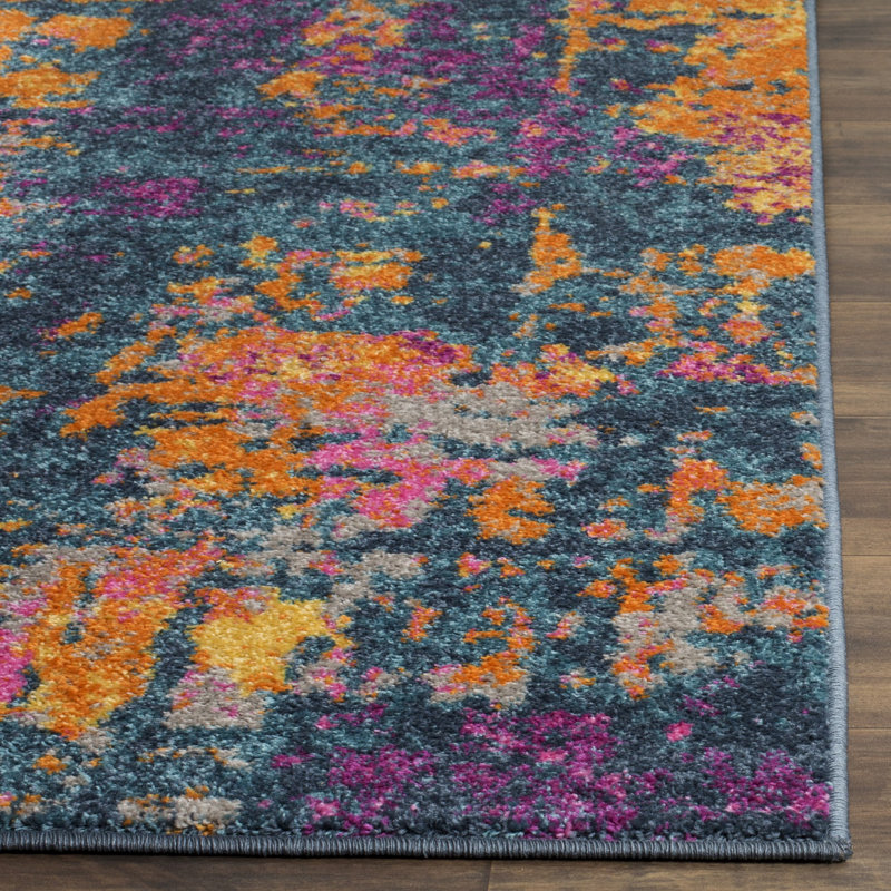Tapis abstrait Christa, Rectangle 4 pi x 6 pi
