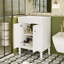 Meuble-lavabo moderne de 24 pouces avec lavabo supérieur et rangement à 2 niveaux, parfait pour les petits espaces et la vie organisée