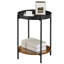 Table de bout à plateau en acier avec rangement Kappel-708169397