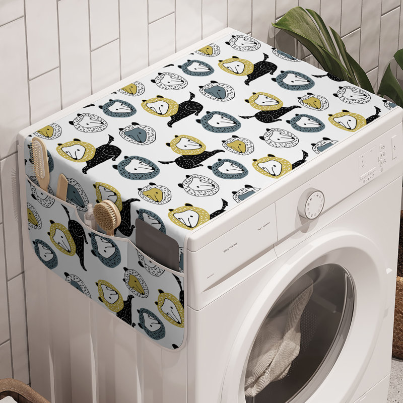 Machine à laver East Urban Home Lion en paquet de 2 47 po x 18,5 po