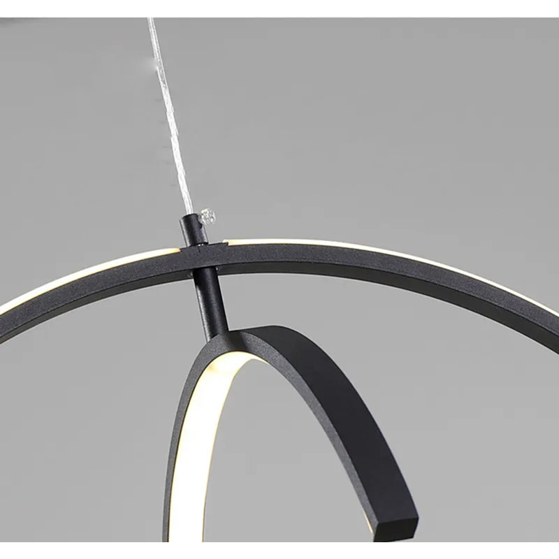 Kinglong Black Modern LED Pendant Light