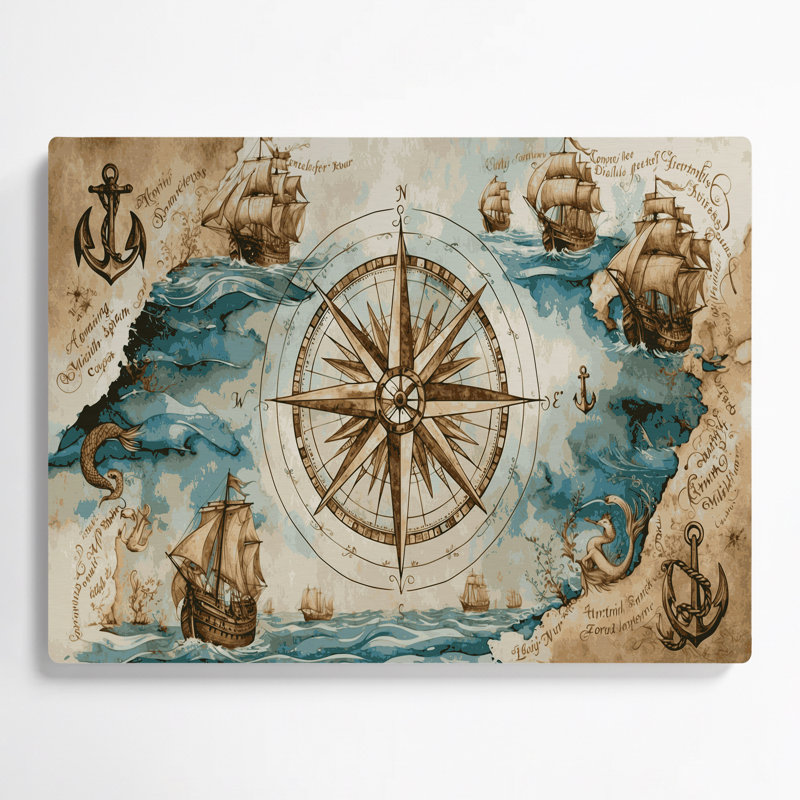 Art mural en métal «Sayings nautiques», H 11 po x l 14 po
