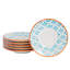 Nicola Spring - Hand-Printed Espresso Cup & Saucer Set - 65ml - Blue-50946709