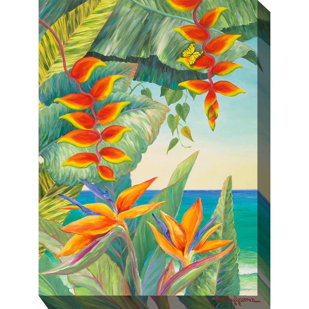 Jovanny All-Weather Canvas Plants & Flowers Wall Decor Bayou Breeze