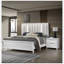 Table de chevet contemporaine à 2 tiroirs avec finition texturée contemporaine, parfaite pour les chambres à coucher modernes et l'organisation efficace