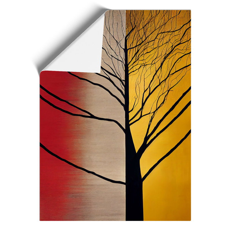 Abstract Tree Painting No.3 - Wall Art, Paper, 59.4cm H x 42cm W, No Matte