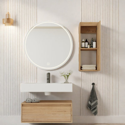 Meuble-lavabo moderne en contreplaqué de 30 po (doit inclure le meuble-lavabo et le lavabo), peu encombrant