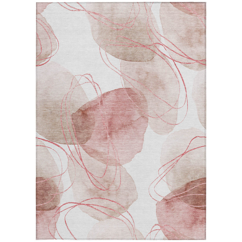 Tapis extérieur lavable antidérapant 8 pi x 10 pi Merlot and Ivory