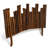 0.65ft * 2ft Natural Black Bamboo Border Edging