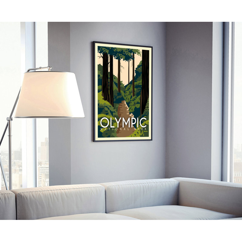 Parc national olympique de Washington, impression d'affiche de voyage, impression sans cadre, art mural maison et bureau