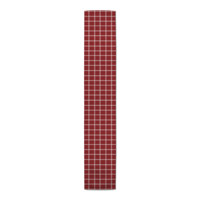 Arvid Striped Table Runner, 72" x 16", Red