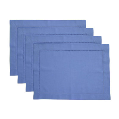 Cotton Linen Hemstitch - 100% Pure Placemats