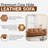 Ajmy Genuine Leather Square Arm Sofa – Oversized Deep Seat Couch with Premium Cushioning Comfort-626831112