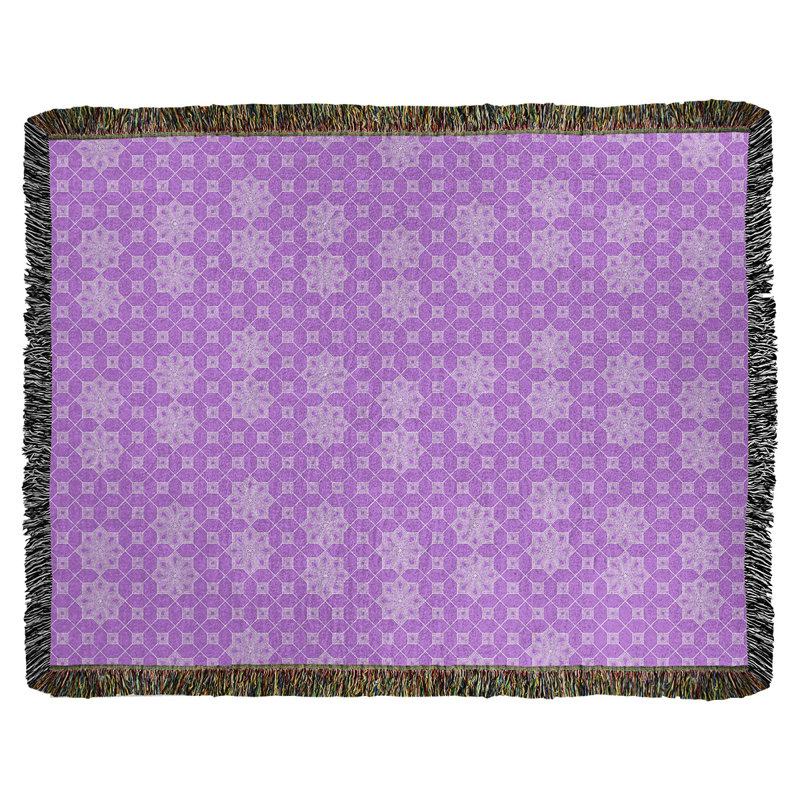 Couverture tissée Katelyn Elizabeth, L 50 po x L 60 po, Mauve