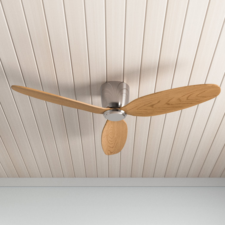 Hardy 3 - Blade Flush Mount Ceiling Fan with Remote Control