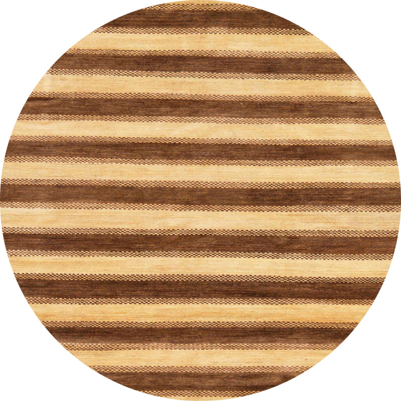 Tapis abstrait moderne 9, Rond 5 pi