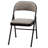 MECO Sudden Comfort Deluxe Fabric Padded Folding Chair Set, Black, (12 Pack)