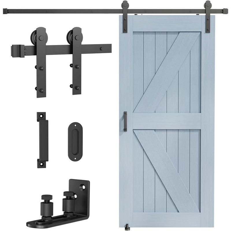 Ensemble de quincaillerie pour porte de grange - Quincaillerie de porte coulissante 5 pi ...