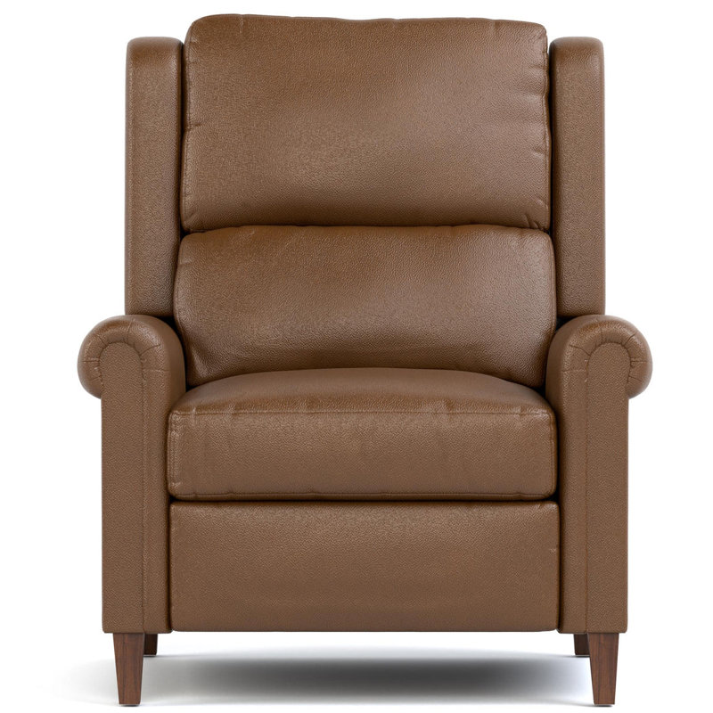 Woodlands Small Roll Arm Power Recliner, Selvano Bark, No