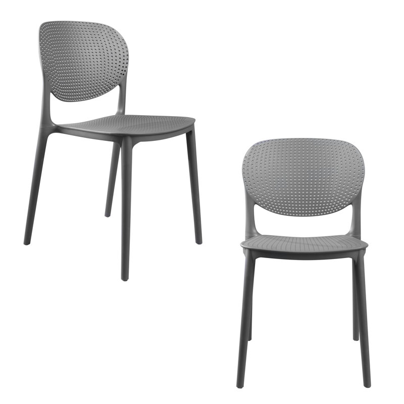 Chaise d'appoint Boarisch Lorenza, Gris foncé