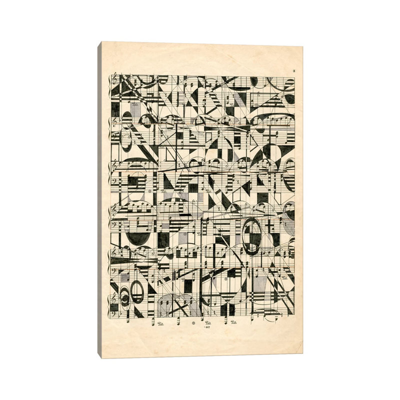 Graphic Notes by Nikki Galapon - Wrapped Canvas Print, 66.04 cm H x 45.72 cm W